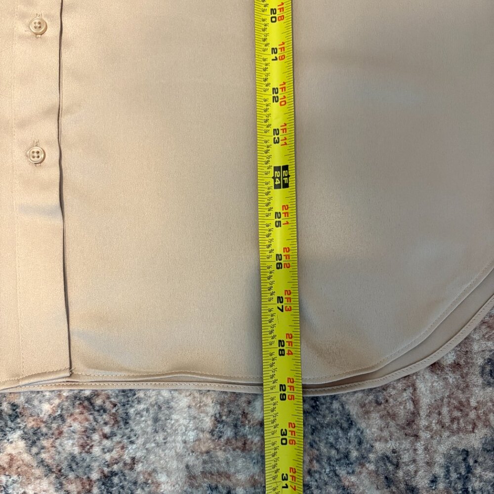 Ann Taylor Beige Button Down Shirt - Picture 9 of 9